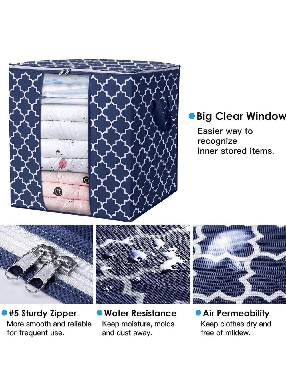 Storage Bags 2 Pack 100L Clothes Organization and Storage